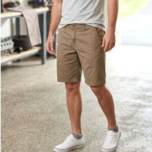 Men's Cotton WP Weather Proof Light Khaki Shorts HIking or Everyday Wear, Sz 34"